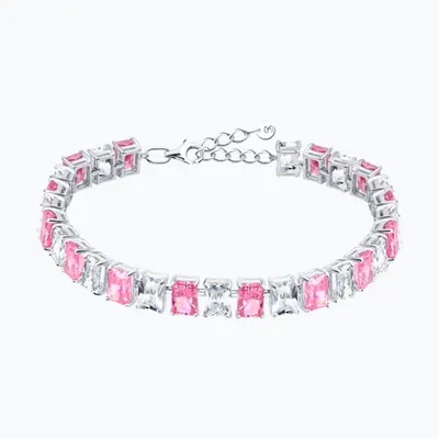 Браслет из серебра с фианитами из серебро