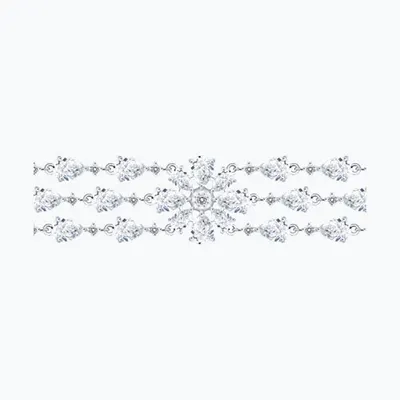 Браслет из серебра с фианитами из серебро