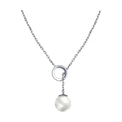 Колье из серебра с жемчугом из серебро