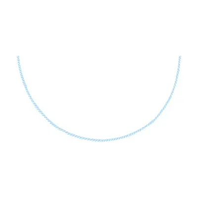 Текстильный шнурок с серебряным замком из серебро