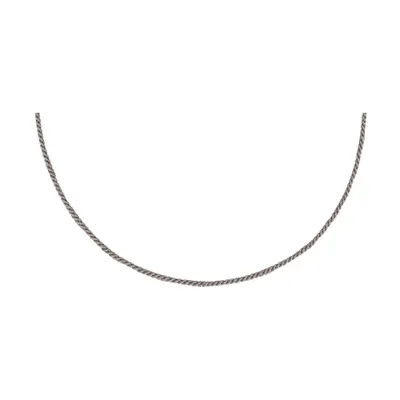 Текстильный шнурок с серебряным замком из серебро