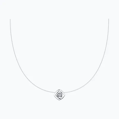 Колье из серебра с фианитом из серебро