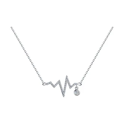 Колье из серебра с фианитами из серебро