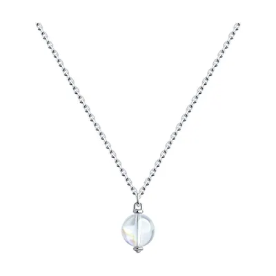 Колье из серебра с кристаллом из серебро