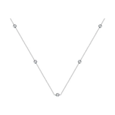 Колье из серебра с фианитами из серебро