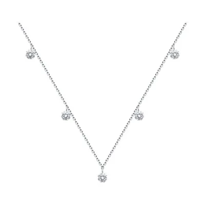 Колье из серебра с фианитами из серебро
