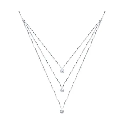 Колье из серебра с фианитами из серебро