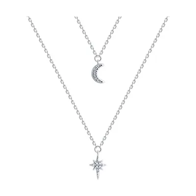 Колье из серебра с фианитами из серебро