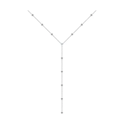 Колье из серебра с фианитами из серебро