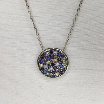 Колье из серебра с фианитами из серебро