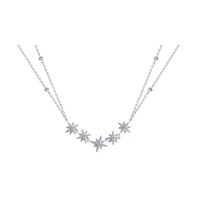 Колье из серебра с фианитами из серебро