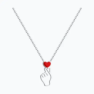 Колье из серебра с эмалью из серебро