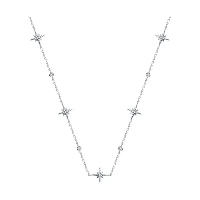 Колье из серебра с фианитами из серебро