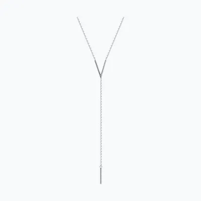 Колье из серебра с фианитами из серебро