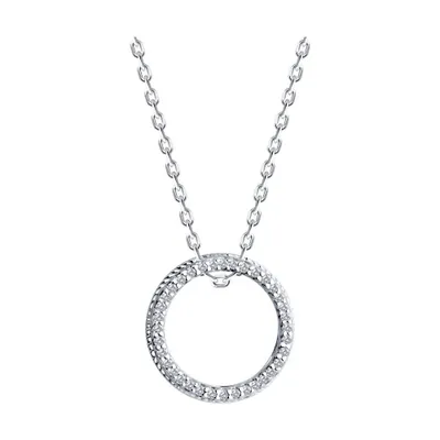 Колье из серебра с фианитами из серебро