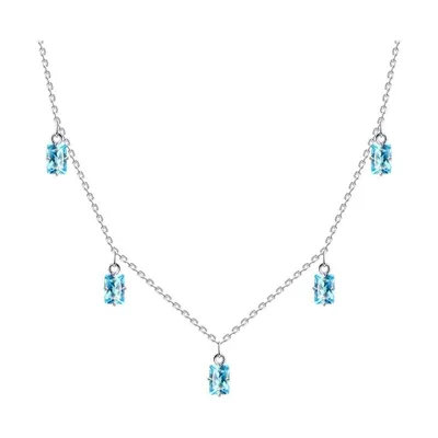 Колье из серебра с фианитами из серебро