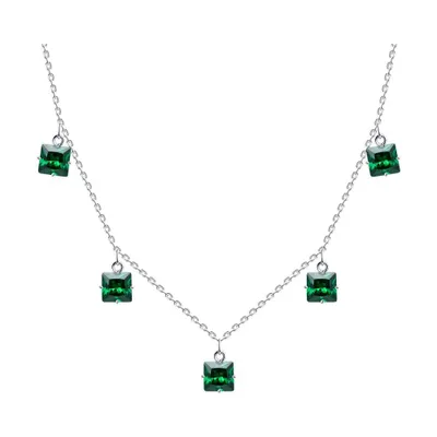 Колье из серебра с фианитами из серебро