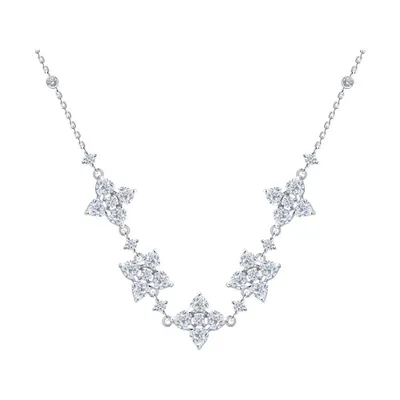 Колье из серебра с фианитами из серебро