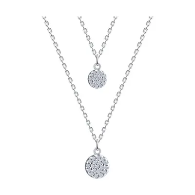 Колье из серебра с фианитами из серебро