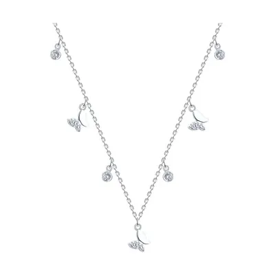 Колье из серебра с фианитами из серебро