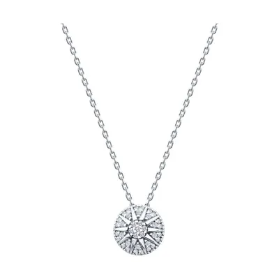 Колье из серебра с фианитами из серебро