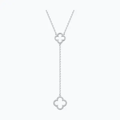 Колье из серебра с фианитами из серебро