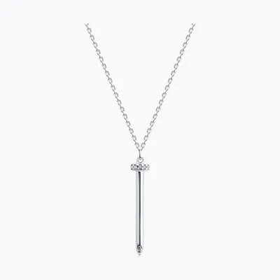 Колье из серебра с фианитами из серебро