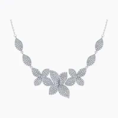 Колье из серебра с фианитами из серебро