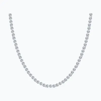 Колье из серебра с фианитами из серебро