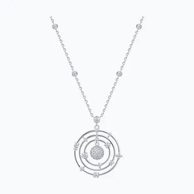 Колье из серебра с фианитами из серебро