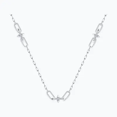 Колье из серебра с фианитами из серебро