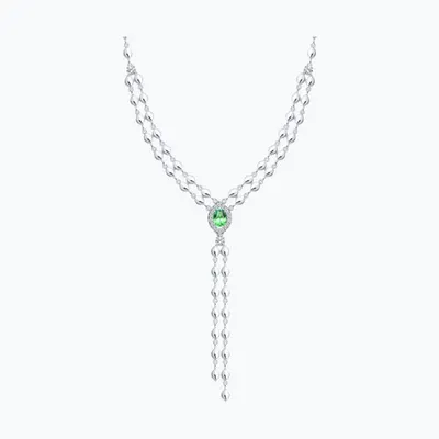 Колье из серебра с фианитами из серебро