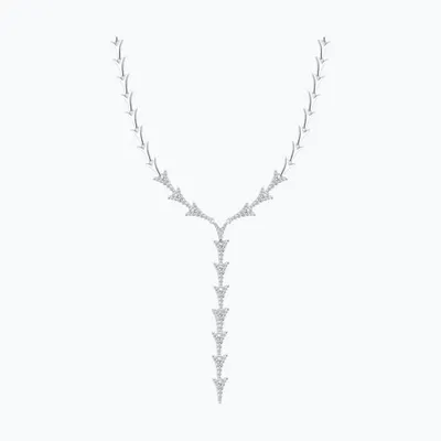 Колье из серебра с фианитами из серебро