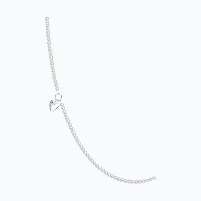 Колье сотуар из серебра с синтетическим жемчугом из серебро