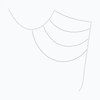 Колье из серебра из серебро