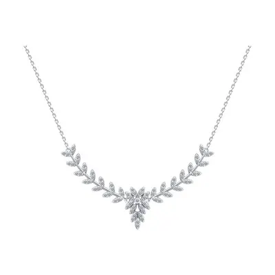 Колье из серебра с фианитами из серебро