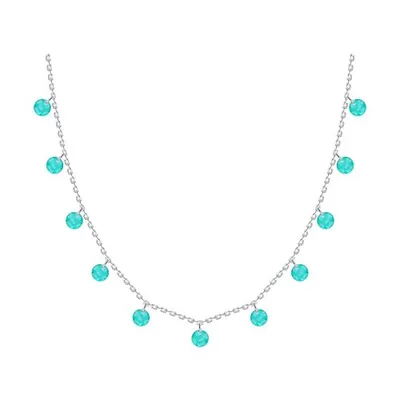 Колье из серебра с фианитами из серебро