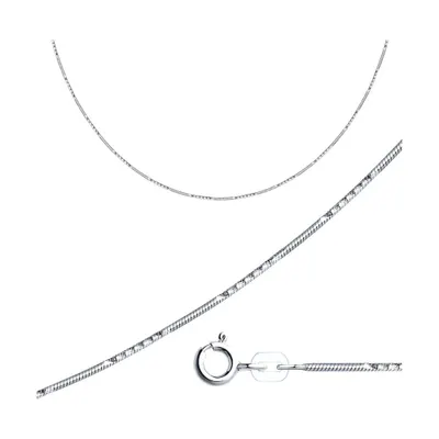 Цепь из серебра из серебро