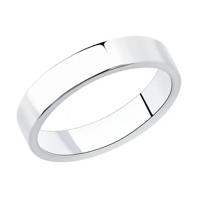 Обручальное кольцо из серебра из серебро