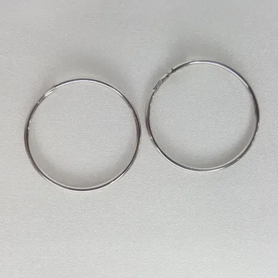 Серьги конго из серебра из серебро