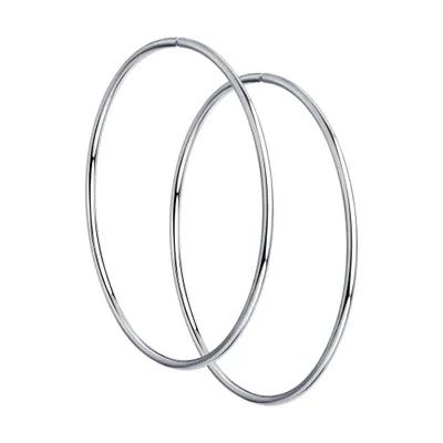 Серьги конго из серебра из серебро