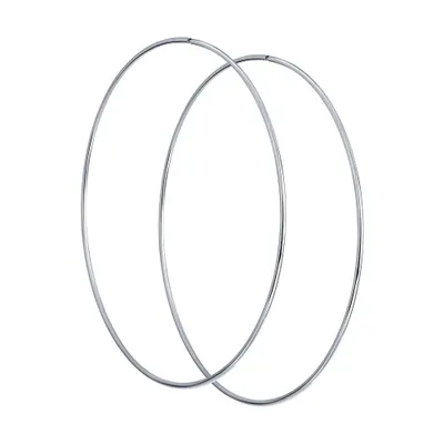 Серьги конго из серебра из серебро