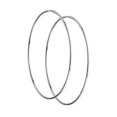 Серьги конго из серебра из серебро