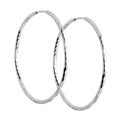 Серьги из серебра с алмазной гранью из серебро