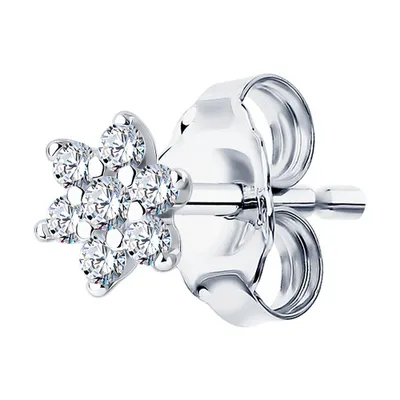 cерьга из серебро