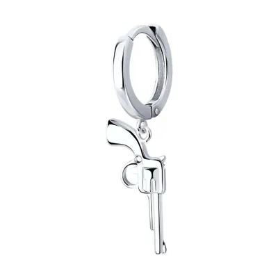 Серьга из серебра из серебро