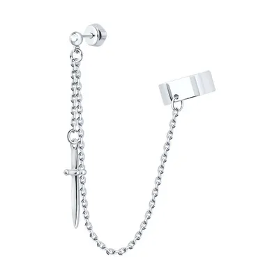 Серьга из серебра из серебро