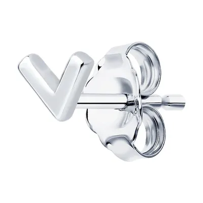 Серьга из серебра из серебро