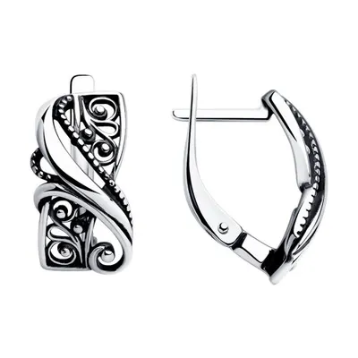 Серьги из серебра из серебро