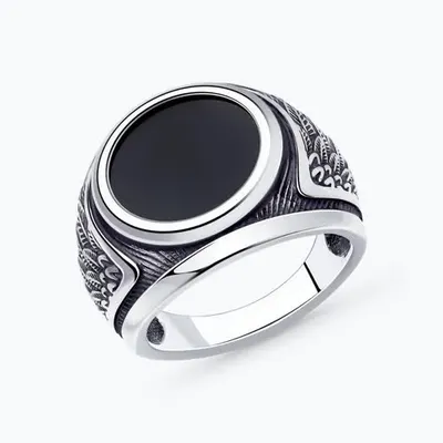 Кольцо из серебра с наношпинелью из серебро